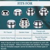 Hotop 7 Pieces Faucet Adapter Kit, Kitchen Sink Brass Aerator