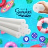 Chochkees White Pool Noodles Swimming Hollow Core Foam Tube, Floating