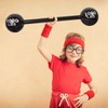 Giant Inflatable Dumbbell Barbell - Carnival Circus Decorations Fake Weights
