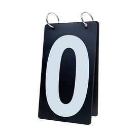 GOGO Plastic Score Number Card, 4 x 7 Inch, Double Sides White Number 0-9, Price/Set