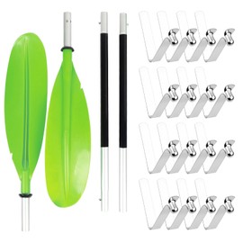 16 Pcs Stainless Steel Push Button Spring Clips for Tent Poles Canopy and Kayak Paddles, 8mm V-Shaped Metal Locking Tube Clips, Durable Outdoor Replacement Parts for Camping Gear and Trail Canopy