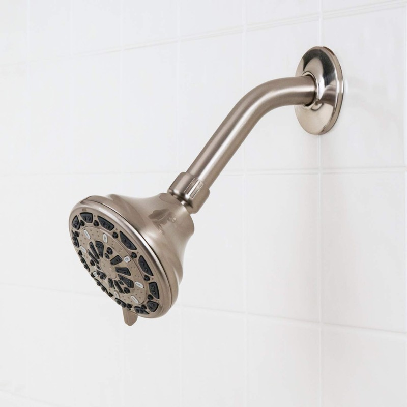 Waxman Serene 4" Fixed Shower Head with 6 Spray Settings,