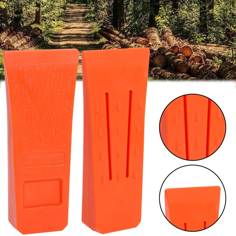 Poweka 6 Inch Chainsaw Felling Wedge Set, ABS Plastic Wood