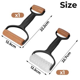 Pack of 2 Double Ended Rolling Pin, Creative Rolling Pin, Small Rolling Pin, Kitchen Baking Non-Stick Rolling Pin, Gift for Baking Enthusiasts