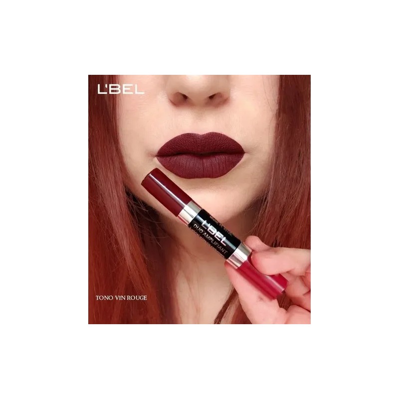 Labial LBel Dúo Amplifiant color vin rouge mate