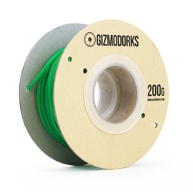 Gizmo Dorks ABS Filament for 3D Printers 1.75mm 200g, Green