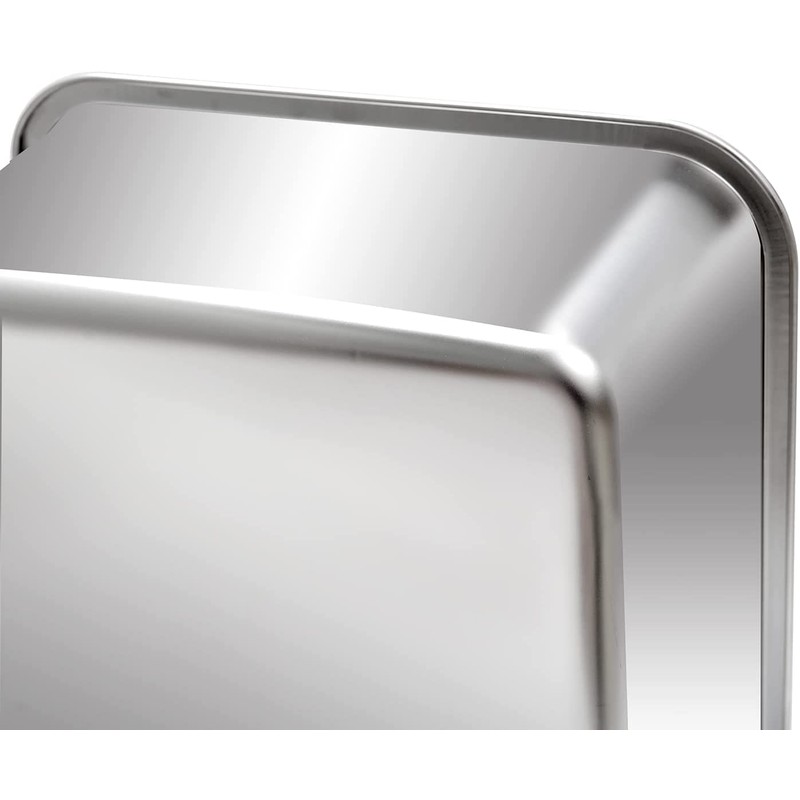 Kichwit Large Stainless Steel Cat Litter Box with High Sides,