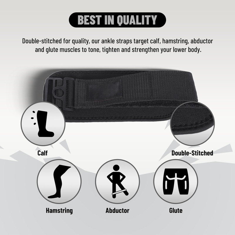 Endless Premium Adjustable Pair of Ankle Strap with Double Stitching