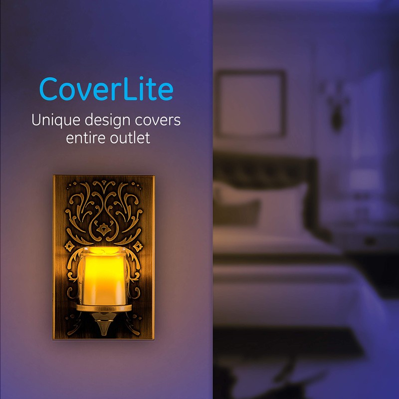 GE 11258 LED CandleLite Night Light, Plug-in, Light Sensing, Auto