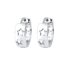 Elli Women Genuine Jewellery Earrings Hoop Ear Stars Astro Trend 925 Sterling Silver