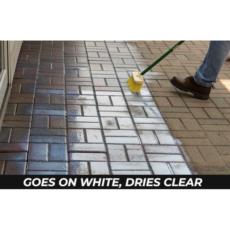 MasonryDefender Low Gloss Patio Paver Sealer - Clear Water-Based Sealant