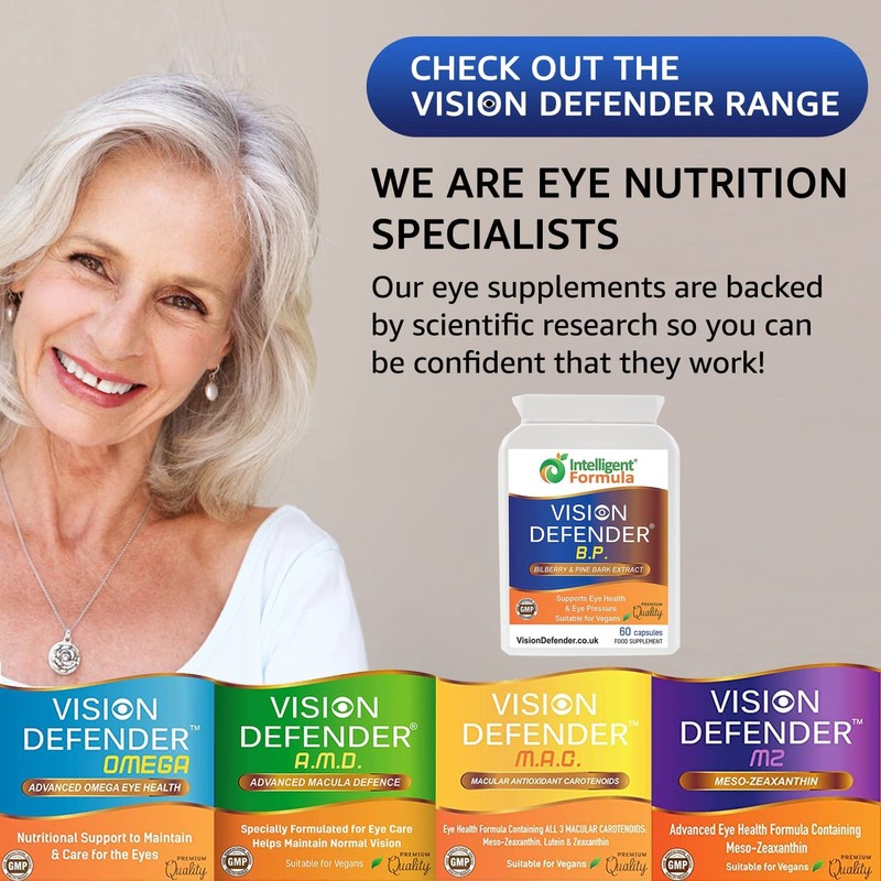 Vision Defender BP Eye Supplement: Bilberry and Pine Bark Extracts