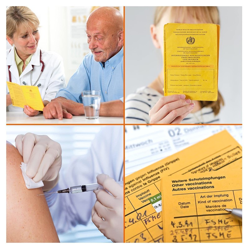 Vaccination Certificate, Vaccination Card with Protective Cover, Pack of 1,