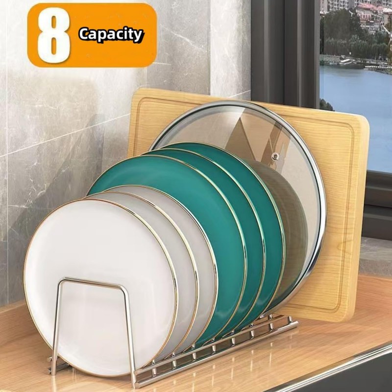 SHUTKMVCW Dish Rack Plates Holder 2 Pack set, Plate organizer