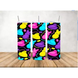 Easter Peeps (Dark) 20oz Skinny Tumbler