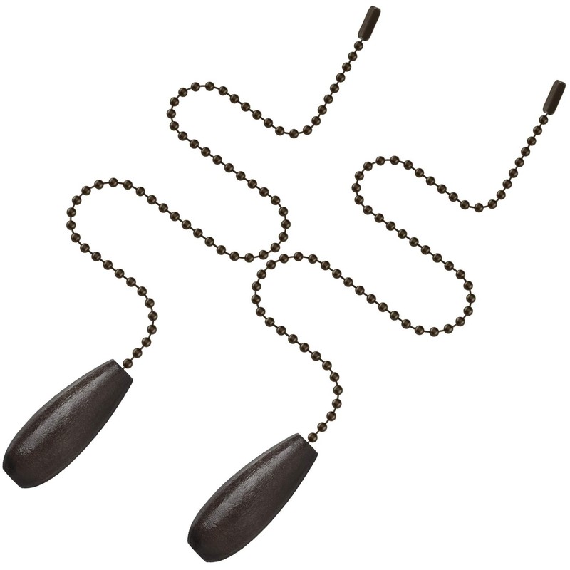 8 Pieces Ceiling Fan Pull Chains Extender Wooden Pendant Pull