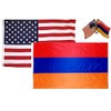 AES Wholesale Combo USA & Armenia Country 2x3 2'x3' Flag