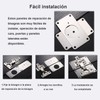 XINYUICEAN 8 Piezas Placa de Reparación de Bisagras de Gabinete,