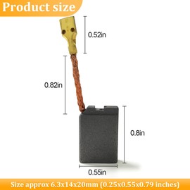 402874-07 Carbon Brush, Angle Grinder Cut Off Brush Compatible with DeWalt Black & Decker DW840 DW630 Power Tools Angle Grinder Motor Carbon Brush (6pcs)