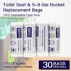 GONTSIG 2.6 Gallon Small Waste Bags, 120 Count Biodegradable Bathroom