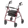 Drive Medical Aluminum Rollator Fold Up and Removable Back Support,