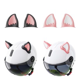 Pack of 4 Motorcycle Helmet Decorative Ears, Cat Ears, Motorcycle Helmet, Decorative, Motorcycle Helmet, Cat Ears, Corner Decoration, Motorcycle Helmet, Cat Ears Sticker