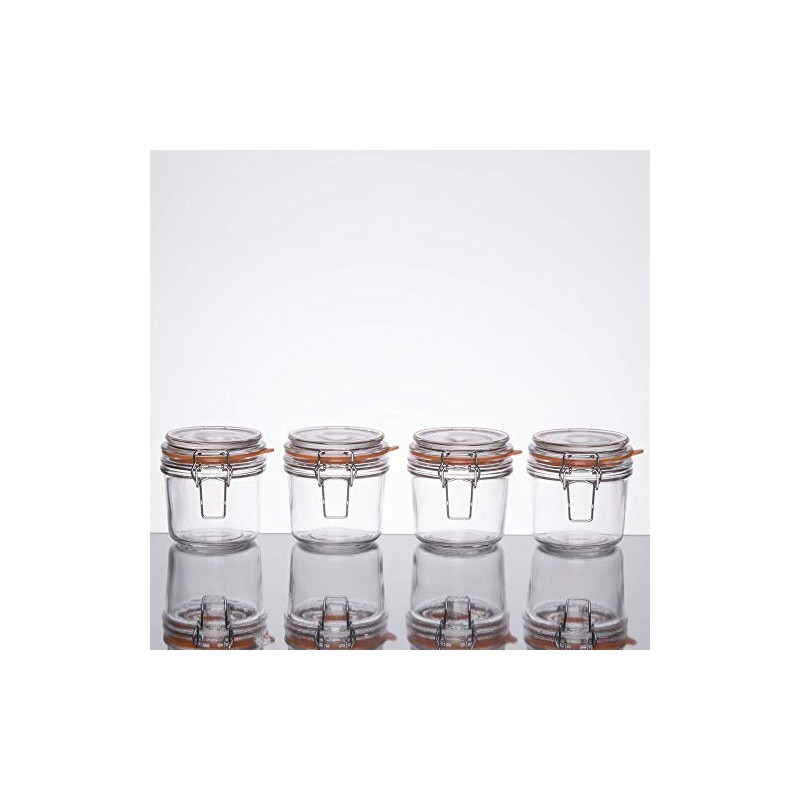 Tablecraft Airtight Glass Jars