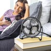 HOLMES 4" Mini High-Velocity Personal Desk Fan, 4 Blades, Adjustable