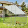 TOETOL Metal Chicken Coop with Run Walkin Poultry Habitat Supplies