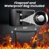 Mitlvge 0.5 Cu Ft Mini Safe Box with Fireproof Document