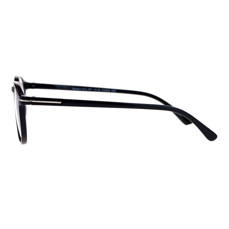 SA106 Retro Round Keyhole Thin Horn Rim Plastic Reading Glasses
