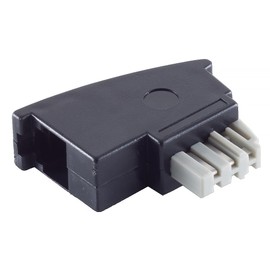 1x TAE N Plug to Western Socket RJ11 6/4 Telephone Adapter