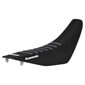 Enjoy Mfg 1994-1998 Kawasaki KX125/250 seat cover   all BLACK with GREY ribs #78 LOGO