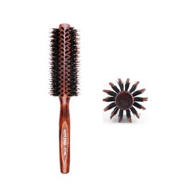 BEREAM Pig Hair Brush, Curl Brush, Blow Brush, Straight Brush, Roll Brush (Straight Flocked Hair/L)
