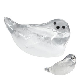 【Changes in contents with weather and temperature】 Stylish and Cute Object Interior Seal Animal Entrance Glass Fitzroy Weatherglass Crystal Gift