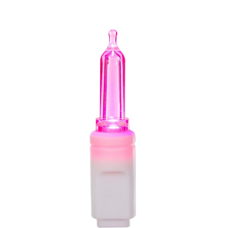 Vickerman 100 Light Italian LED Light Set Pink Lights on