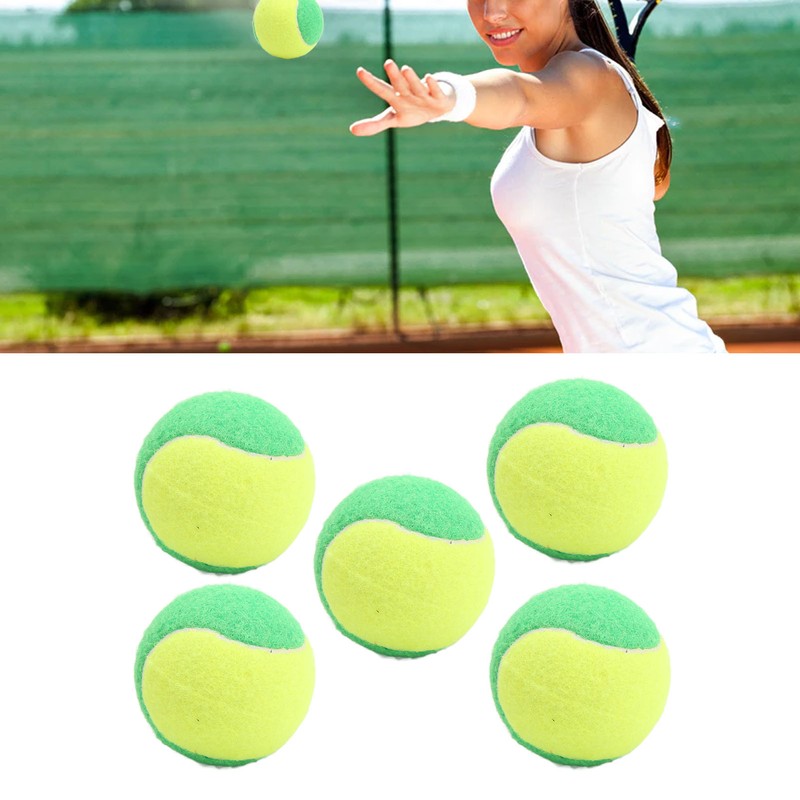 5PCS 6cm Rubber Tennis Balls Elastic Squash Ball Pressure Relief