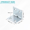 uxcell 8 Set L Corner Bracket Corner Brace Metal Joint