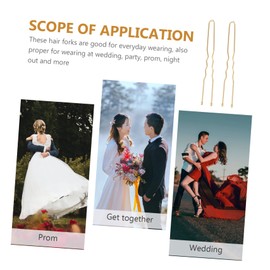 BIUDECO 200pcs U Shaped Hair Clips Stylish Skid Hairpins for Women Elegant Hair Accessories for Various Hairstyles for Daily Use and Special Occasions