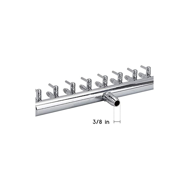 bnafes Aquarium Air Valve 12 Way Inline Manifold Air Flow