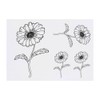 4 x 'Daisy' Temporary Tattoos - Water Resistant, Skin-Safe, Non-Toxic
