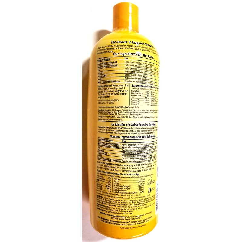 SHED-X Liquid Daily Supplement for Dogs • 100% Natural •