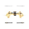 RCAWD Fourth Version Brass SCX24 Front Portal Axles, Wide Axle,