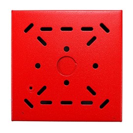 Cooper Wheelock SHBB-R Surface Back Box 107254 Fire Alarm, Red