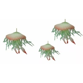 24 Glow in the Dark Jellyfish Realistic Rubber Replicas Mamejo Nature AAA Brand