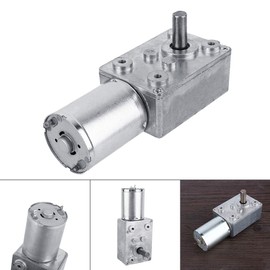 12V DC Motor, 20RPM High Torque Worm Geared Motor CW/CCW Reduction Motor Electric Gear Box Motor for Windows Door Opener Miniature Winch