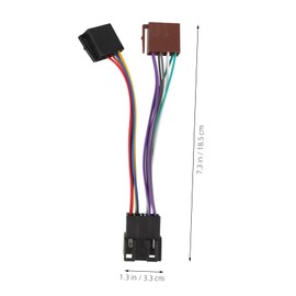 SEWACC Car Wire Harness Adapter for CD Player Connection Lossless Cable Easy to Install Durable Sound Quality Compatible with Iso Wiring Standards