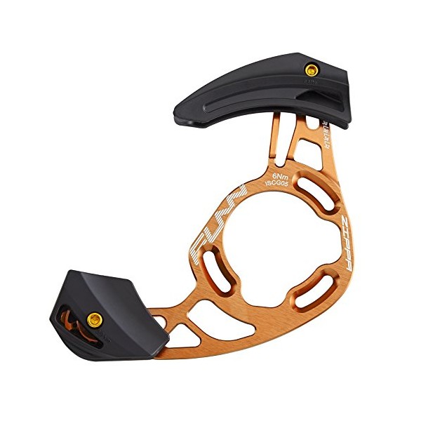 Funn Zippa AM Chain Guide, ISCG05 Interface, BSA Adapter Included, 32T-38T, Mountain Bike Chain Protector (Orange)