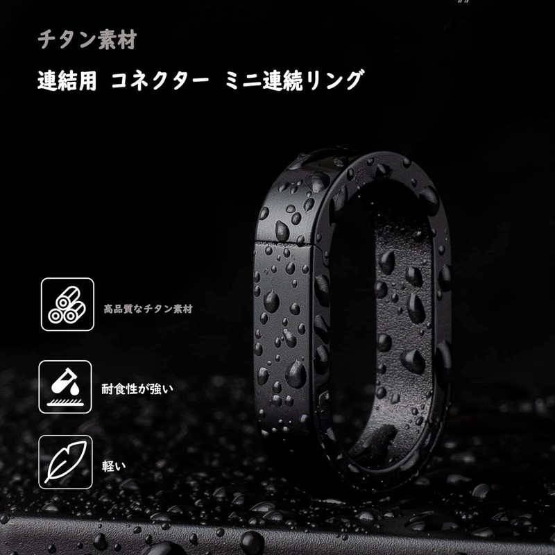 TISUR Keychain, Titanium Carabiner, Stylish, Key Chain, Frosted Surface, Lost