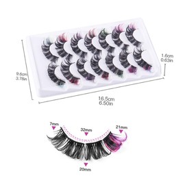 minkissy Fluffy False Eyelashes Pairs Lash Clusters for Women Curl Lash Extensions for Diy Professional Makeup Suitable for Parties Weddings